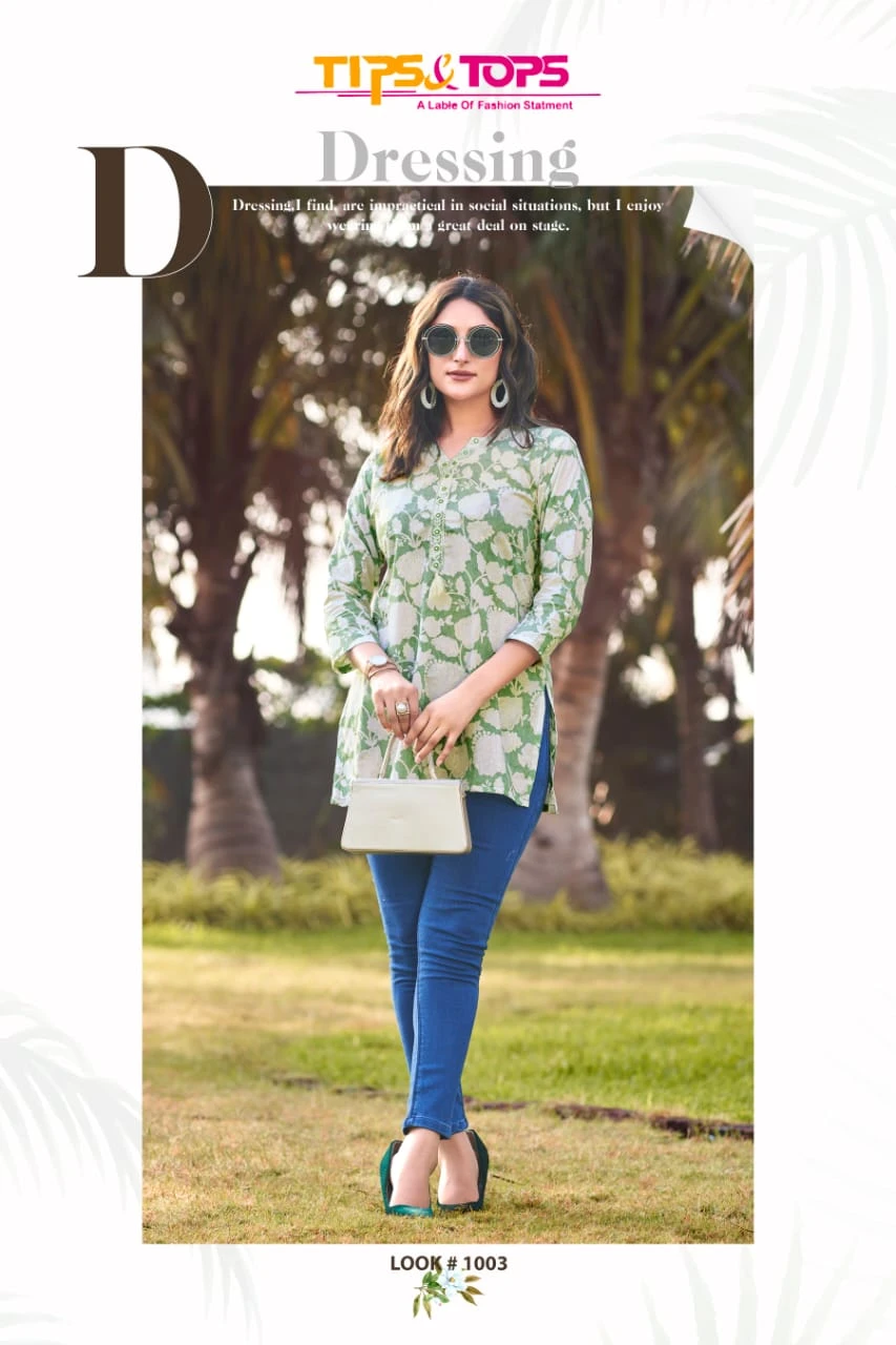 Tips & Tops Cotton Candy Vol 03 Premium Cotton Wholesale Fancy Short Tops Catalog — Wholesale Kurtis, MPA wholesale from Surat — Photo 4